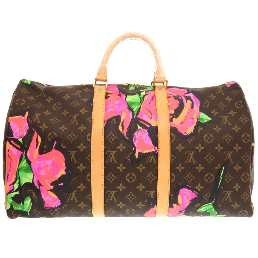 Louis Vuitton × Stephen Sprouse Keepall 50 M48605, Monogram Roses Canvas Travel Bag, 2009 Tribute Collection