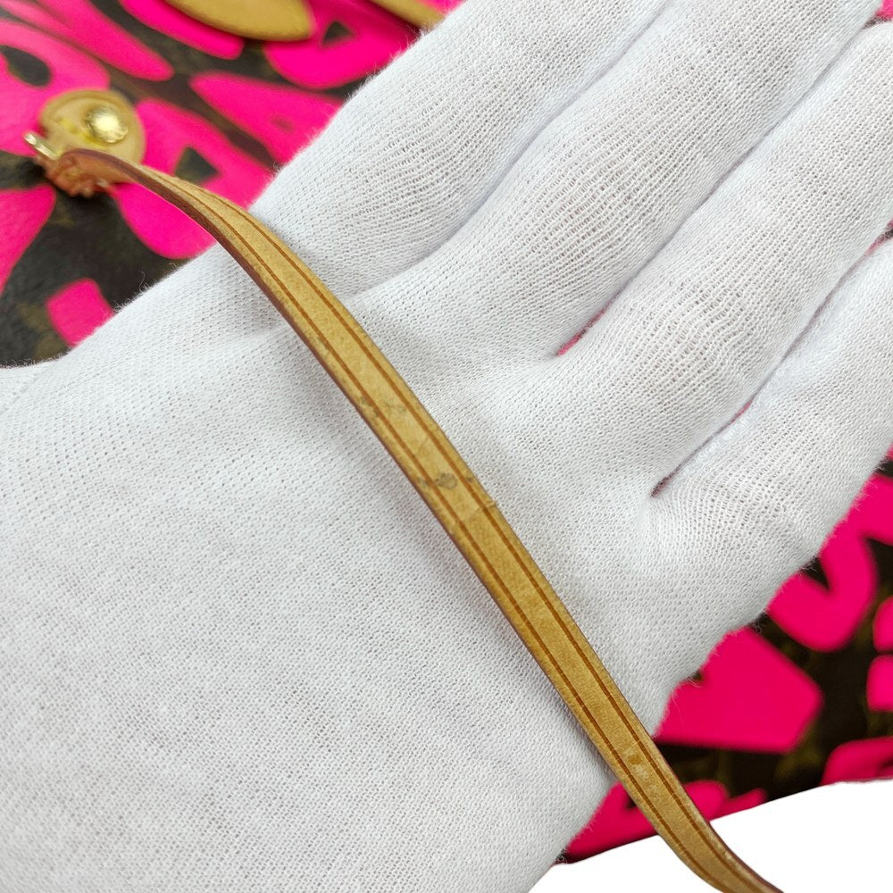 Louis Vuitton × Stephen Sprouse Neverfull GM M93701, Fuchsia Monogram Graffiti Tote, 2009