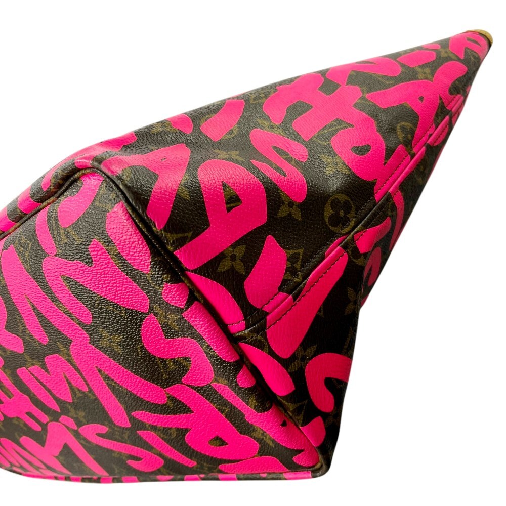Louis Vuitton × Stephen Sprouse Neverfull GM M93701, Fuchsia Monogram Graffiti Tote, 2009