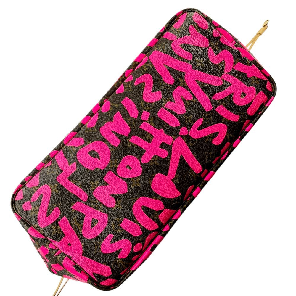 Louis Vuitton × Stephen Sprouse Neverfull GM M93701, Fuchsia Monogram Graffiti Tote, 2009