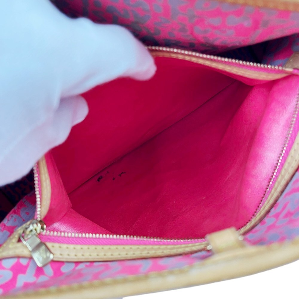 Louis Vuitton × Stephen Sprouse Neverfull GM M93701, Fuchsia Monogram Graffiti Tote, 2009