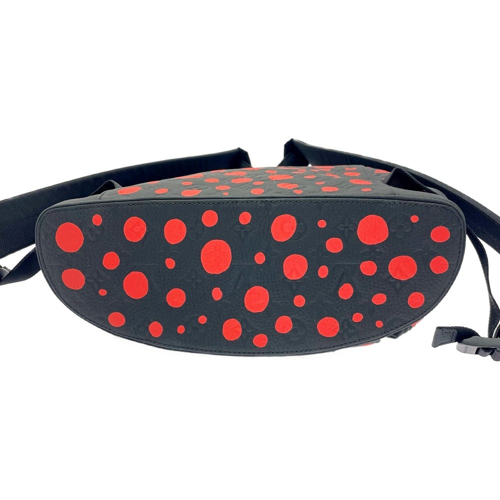 LOUIS VUITTON x Yayoi Kusama Christopher MM Infinity Dots Backpack M21978 Black Red