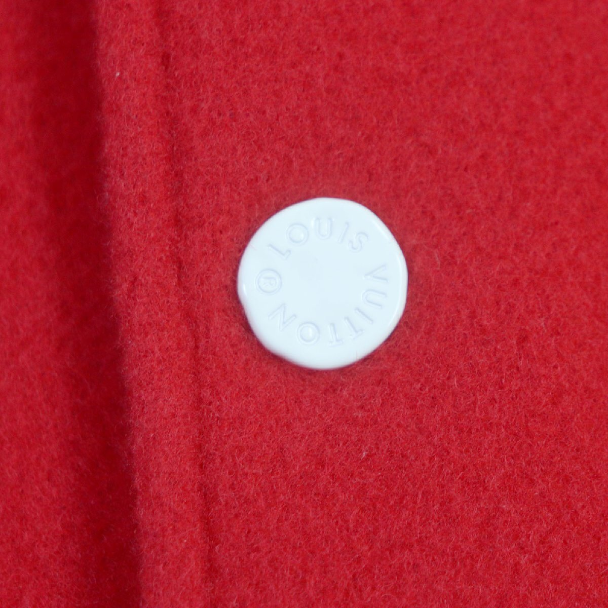 LOUIS VUITTON x Yayoi Kusama Embroidered Varsity Jacket Red White Size 58