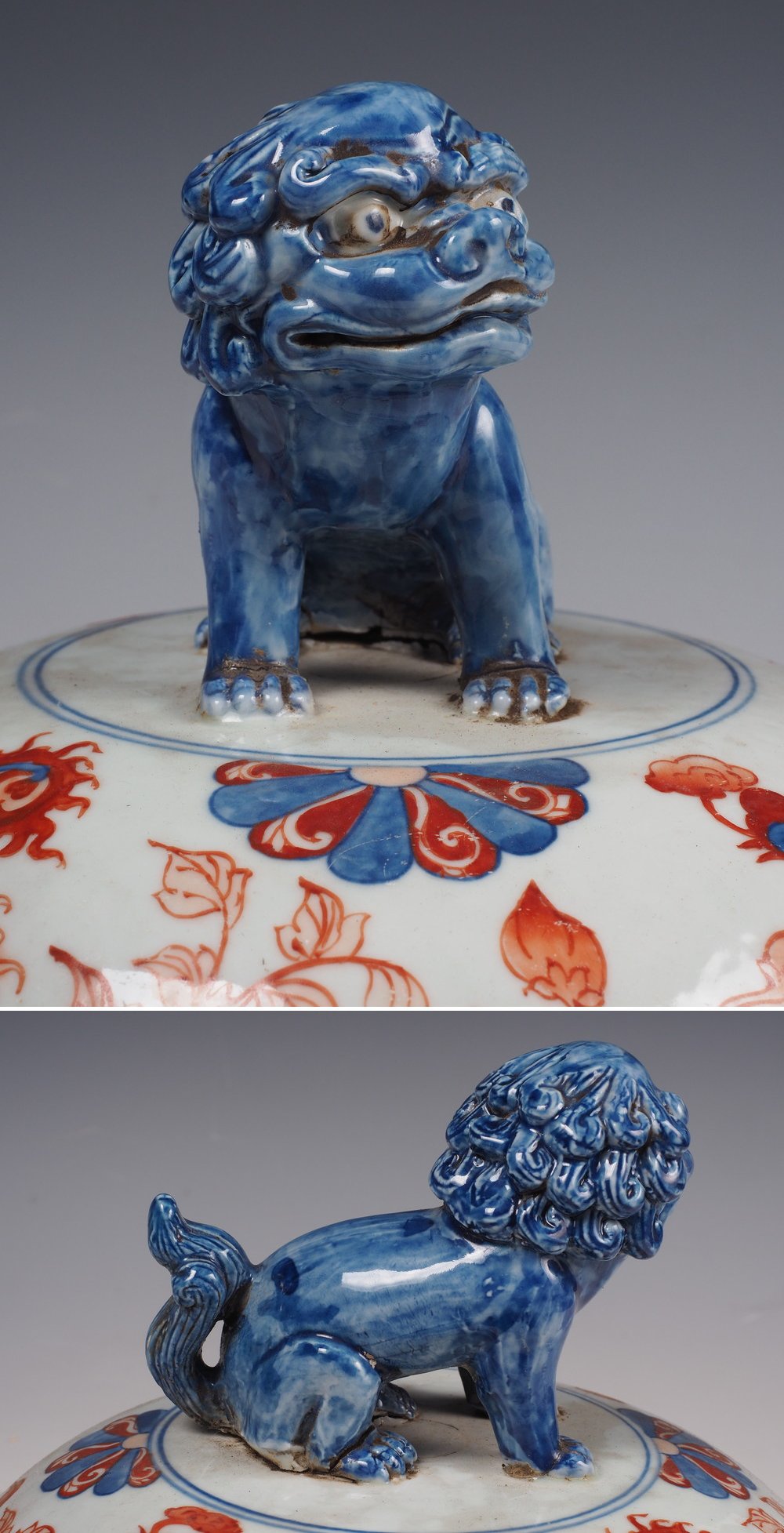 Large Chinese Polychrome Phoenix Jar with Lion Finial Lid — Qing Dynasty–Style Monumental 69 cm Decorative Vessel