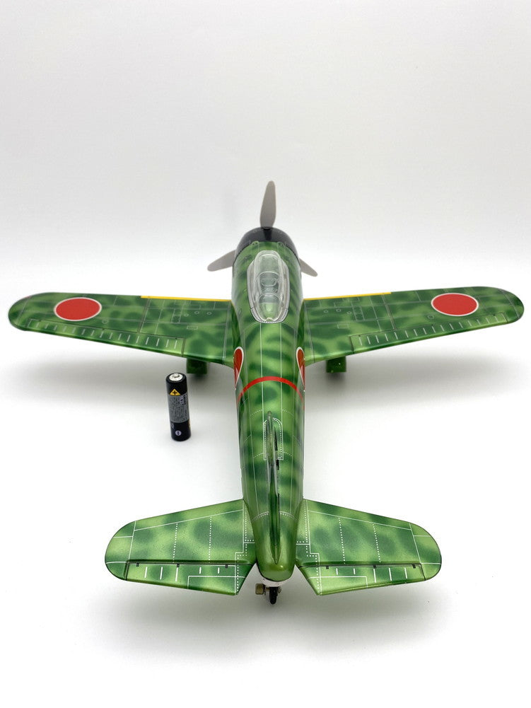 Large Japanese Tin Kamikaze Zero Fighter Aircraft Display Toy with Original Box