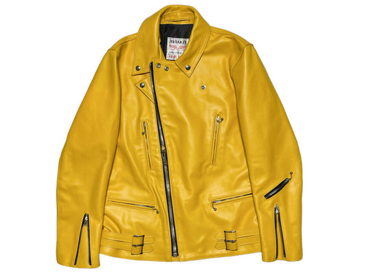 Lewis Leathers 391T Lightning Yellow Horsehide Double Riders Jacket Aviakit Size 40
