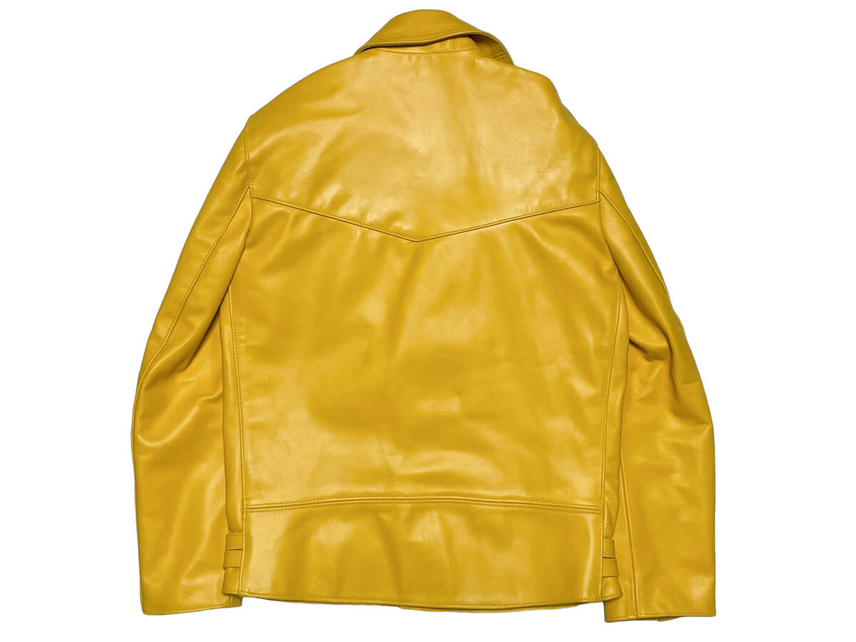 Lewis Leathers 391T Lightning Yellow Horsehide Double Riders Jacket Aviakit Size 40