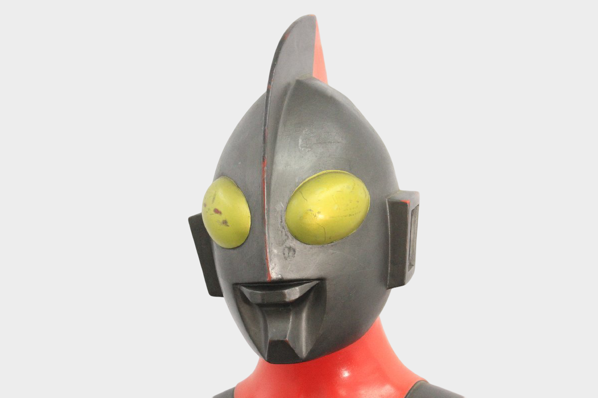 Life-Size Showa Ultraman Soft Vinyl Display Figure by Popy — 123cm Vintage Storefront Promo Statue