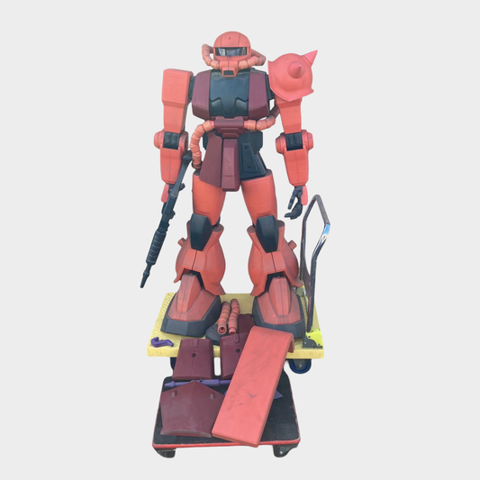 Life-Size Zaku II Gundam Display Figure — Char Custom Commercial Shop Mecha Robot Warrior Statue HY2M Bandai