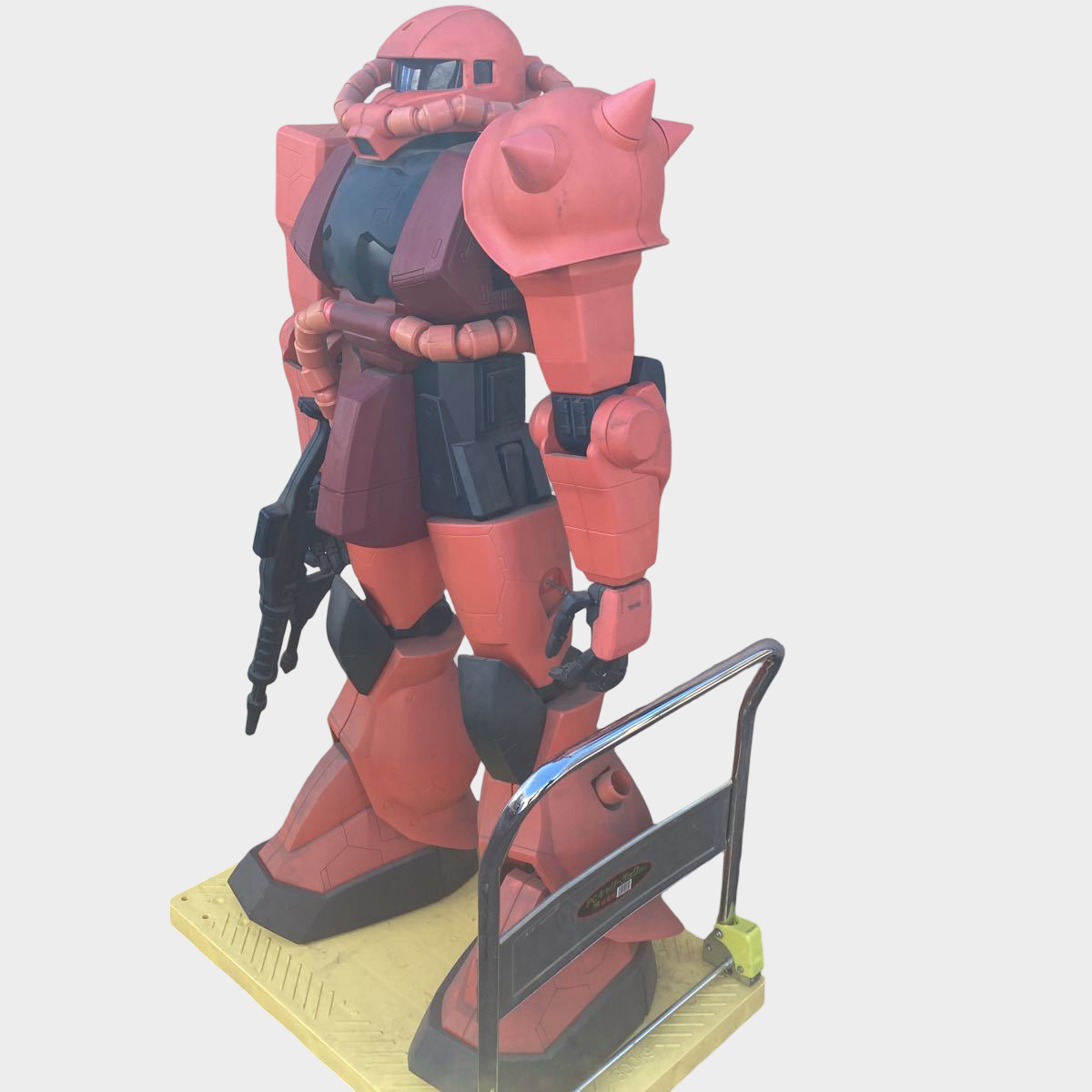 Life-Size Zaku II Gundam Display Figure — Char Custom Commercial Shop Mecha Robot Warrior Statue HY2M Bandai