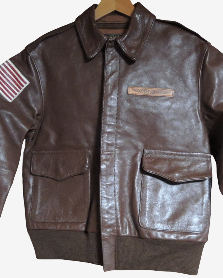 Limited Edition Toys McCoy Mickey Mouse Disneyana Disney A-2 Flight Jacket Horsehide Disney Hand Painted Custom Rough Wear Style Size 36