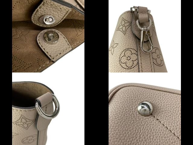 Louis Vuitton Blossom PM M21849 Mahina Perforated Leather Galet Tote Shoulder Bag