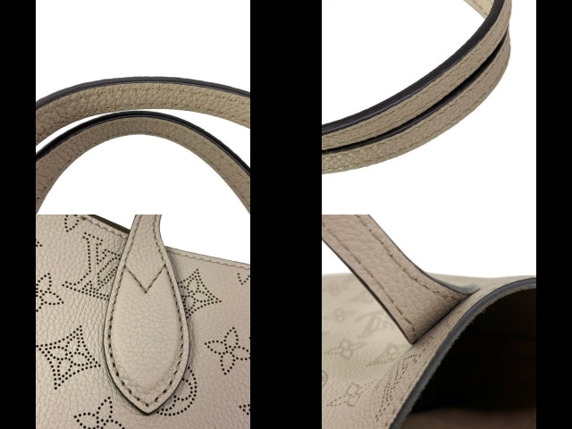 Louis Vuitton Blossom PM M21849 Mahina Perforated Leather Galet Tote Shoulder Bag
