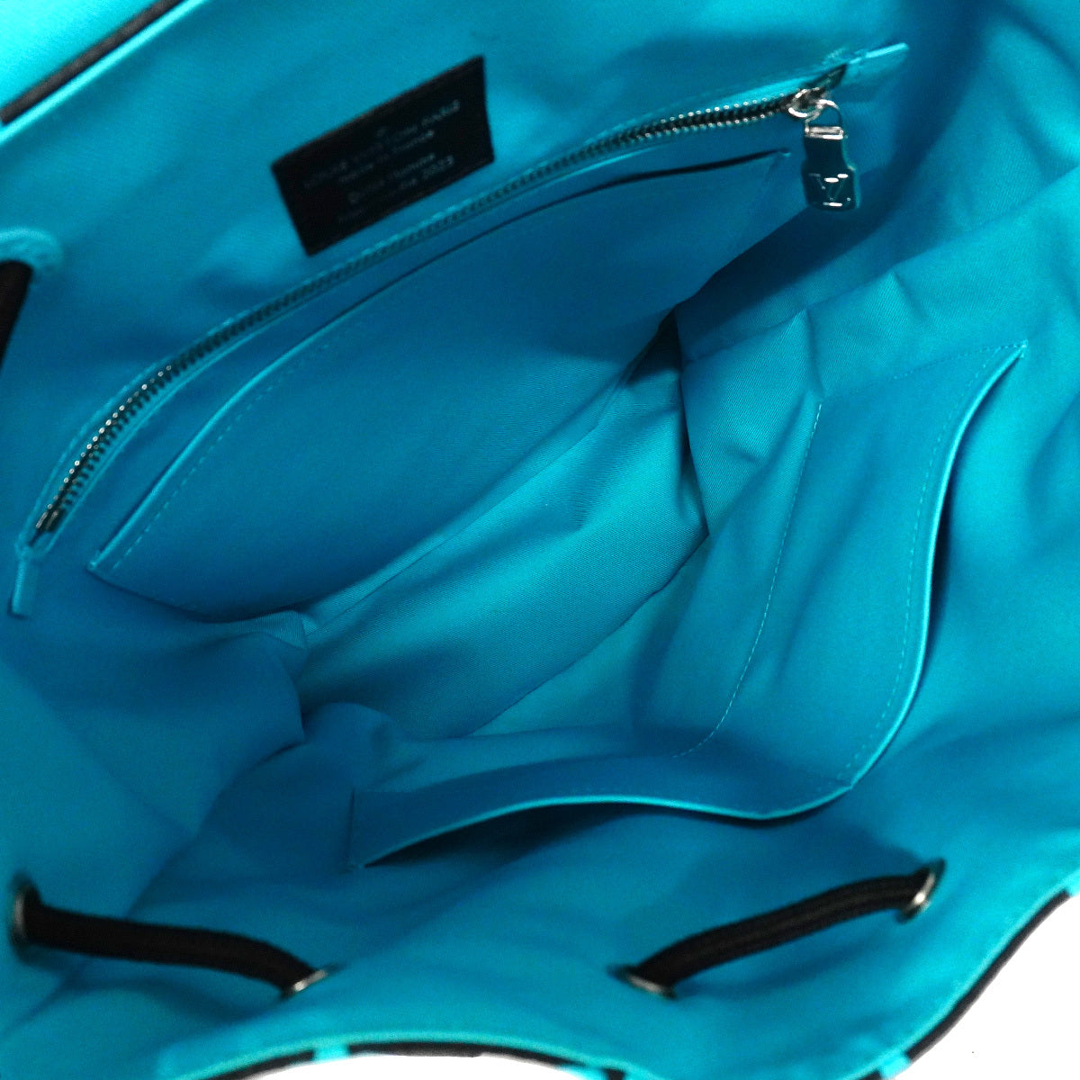 Louis Vuitton Christopher MM M21936 Monogram Playground Black Neon Blue Backpack 2023