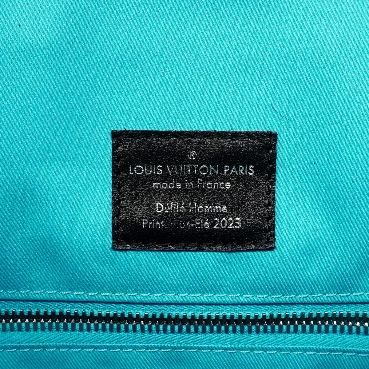 Louis Vuitton Christopher MM M21936 Monogram Playground Black Neon Blue Backpack 2023