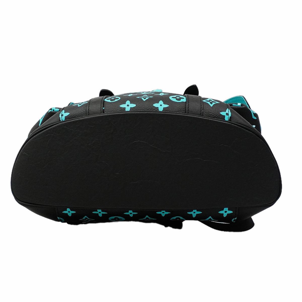 Louis Vuitton Christopher MM M21936 Monogram Playground Black Neon Blue Backpack 2023