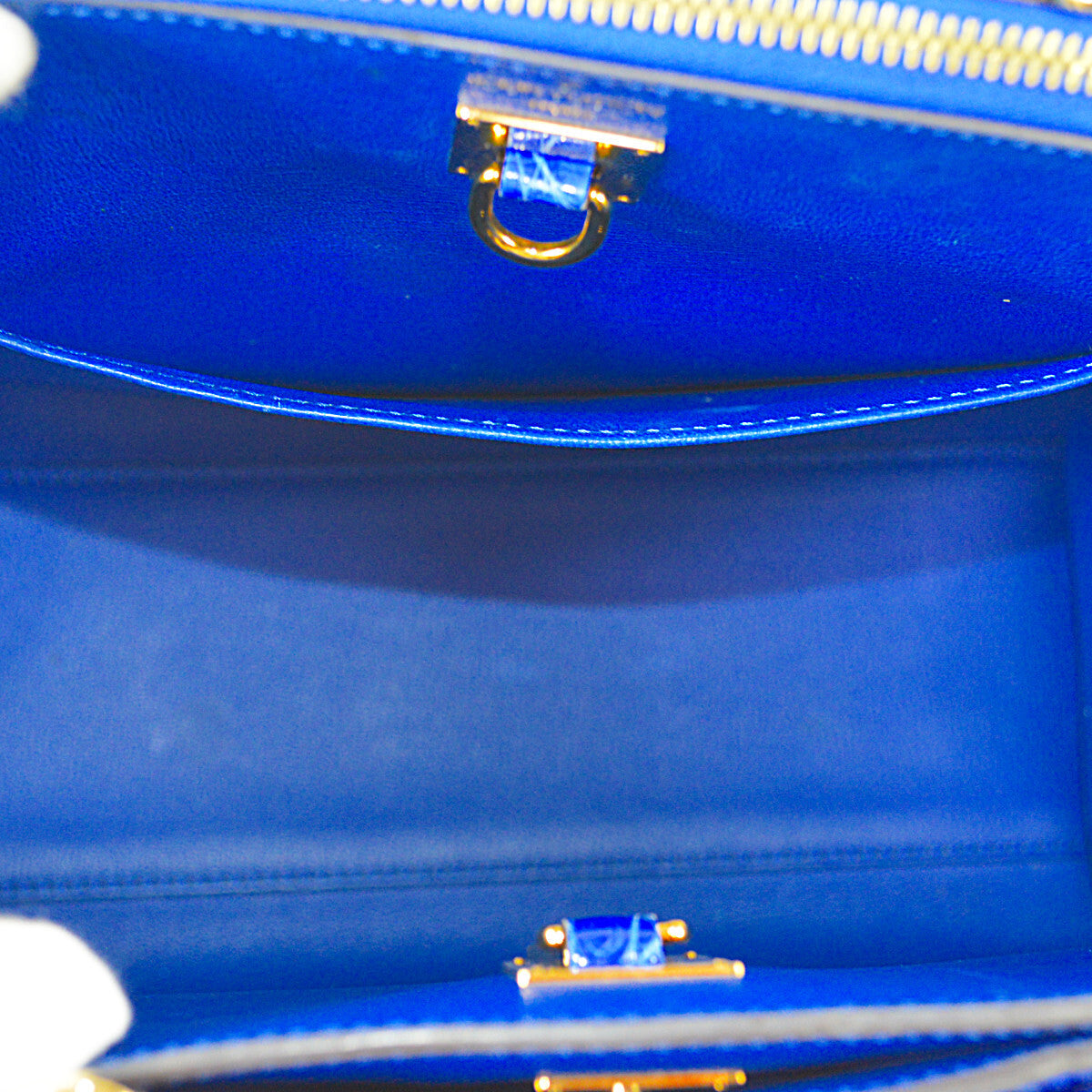 Louis Vuitton City Steamer PM N95818, Blue Alligator Crocodilian Leather Two-Way Bag, Gold-Tone Hardware