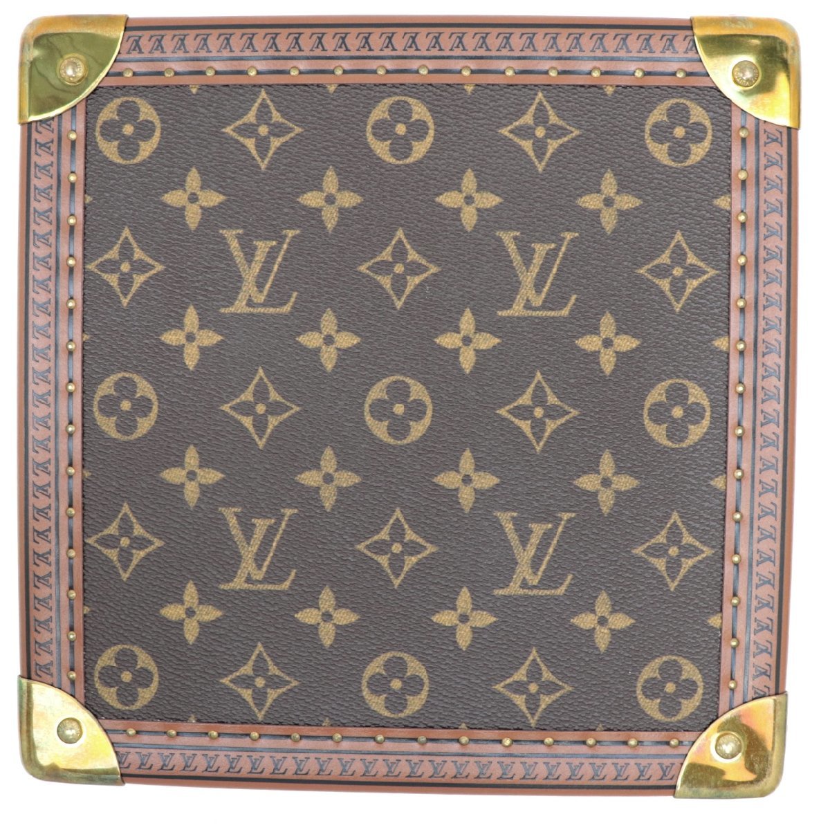 Louis Vuitton Coffret Joaillerie M13513 Monogram Jewelry Trunk with Red Velvet Interior and Removable Tray