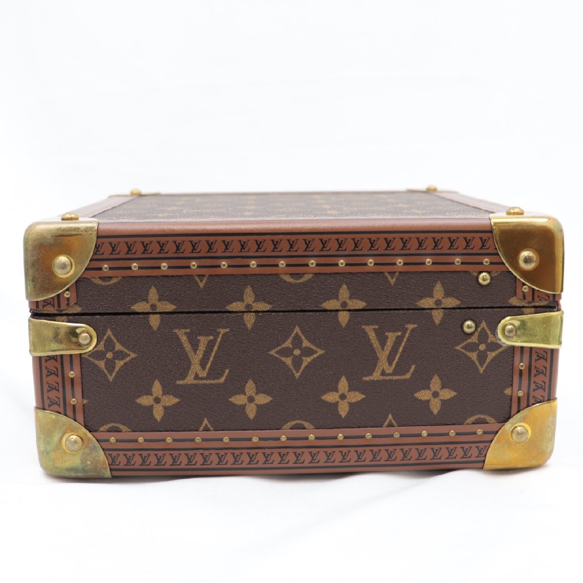 Louis Vuitton Coffret Joaillerie M13513 Monogram Jewelry Trunk with Red Velvet Interior and Removable Tray