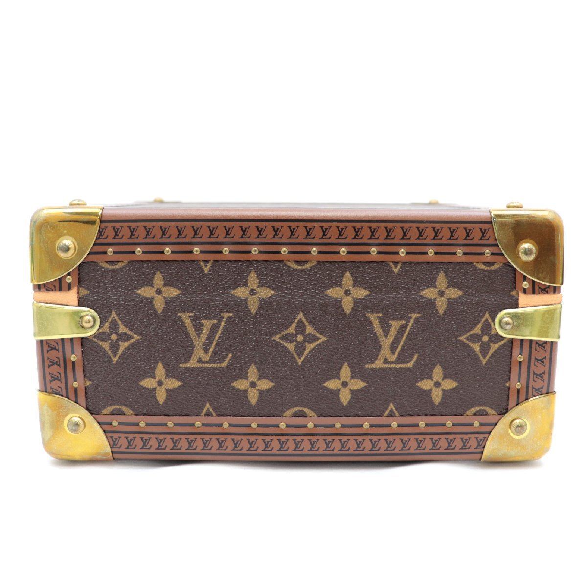 Louis Vuitton Coffret Joaillerie M13513 Monogram Jewelry Trunk with Red Velvet Interior and Removable Tray