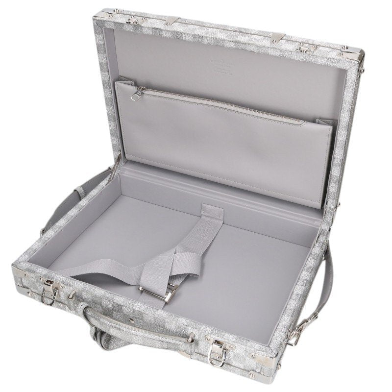 Louis Vuitton Damier Glitter Hard Trunk 2Way Briefcase M20478 Silver