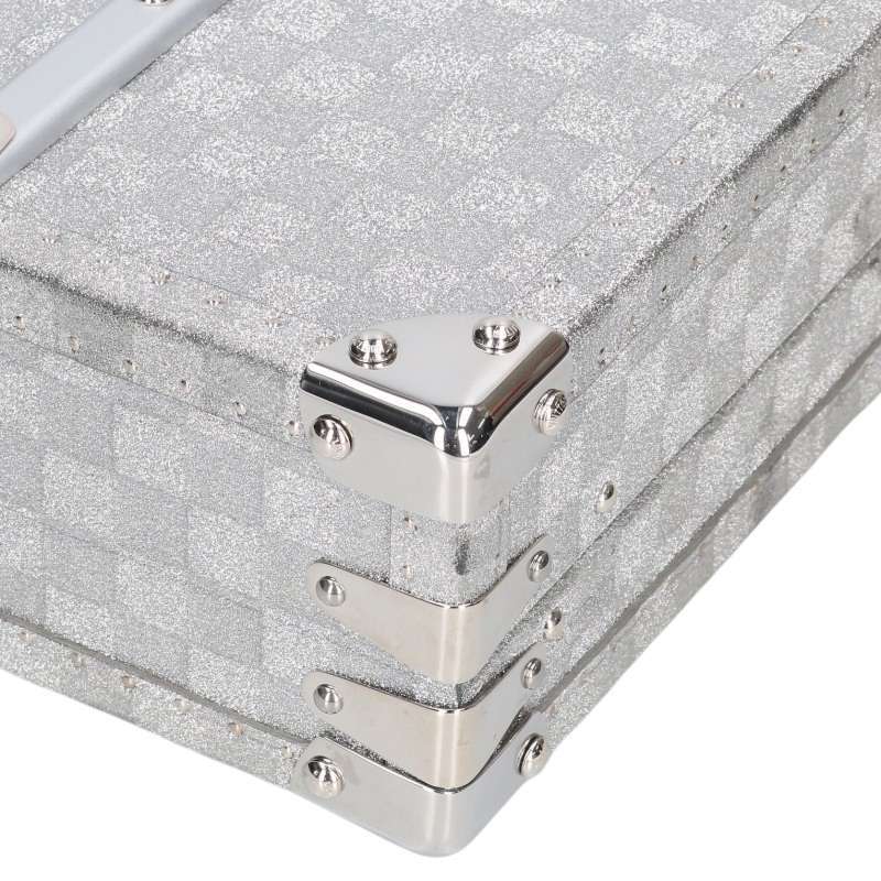 Louis Vuitton Damier Glitter Hard Trunk 2Way Briefcase M20478 Silver