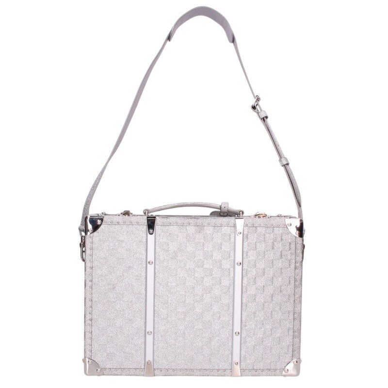 Louis Vuitton Damier Glitter Hard Trunk 2Way Briefcase M20478 Silver