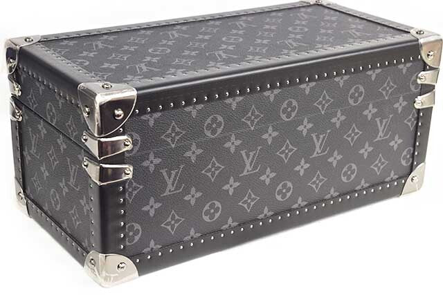 Louis Vuitton Monogram Eclipse Watch & Jewelry Trunk M70128003 – Silver Hardware – Unused Display Case