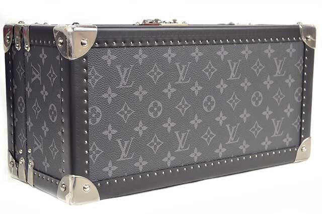 Louis Vuitton Monogram Eclipse Watch & Jewelry Trunk M70128003 – Silver Hardware – Unused Display Case
