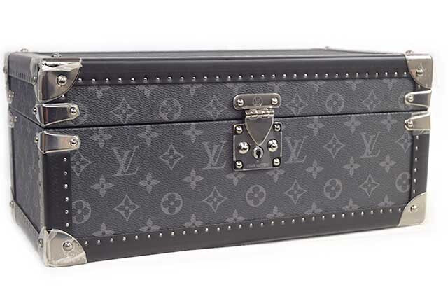 Louis Vuitton Monogram Eclipse Watch & Jewelry Trunk M70128003 – Silver Hardware – Unused Display Case