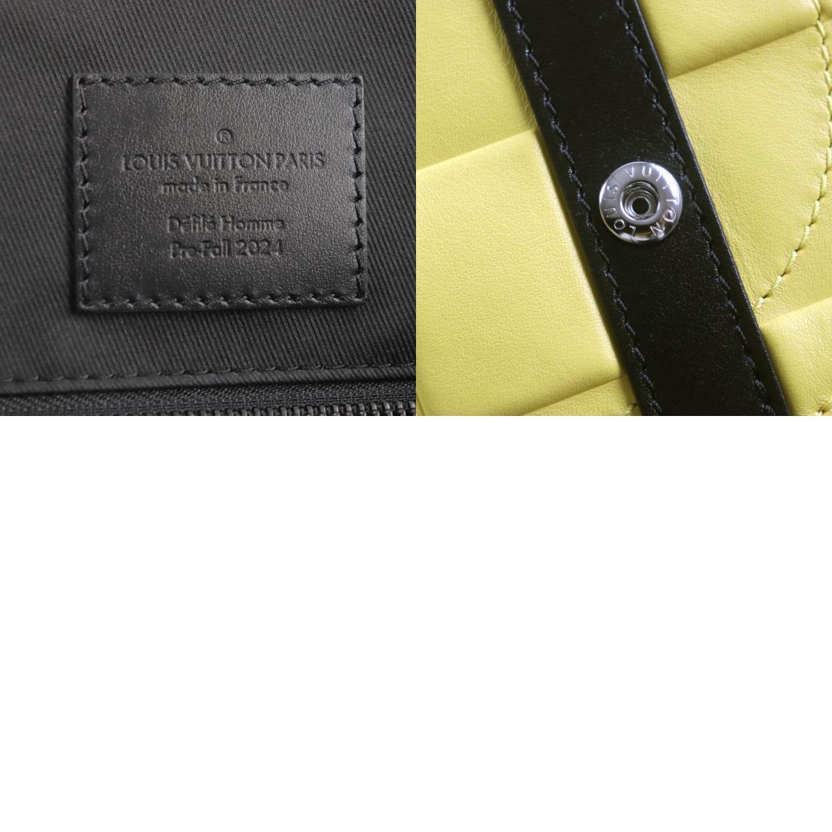 Louis Vuitton Damier Scuba Christopher MM M25016 Jaune Yellow Leather Backpack