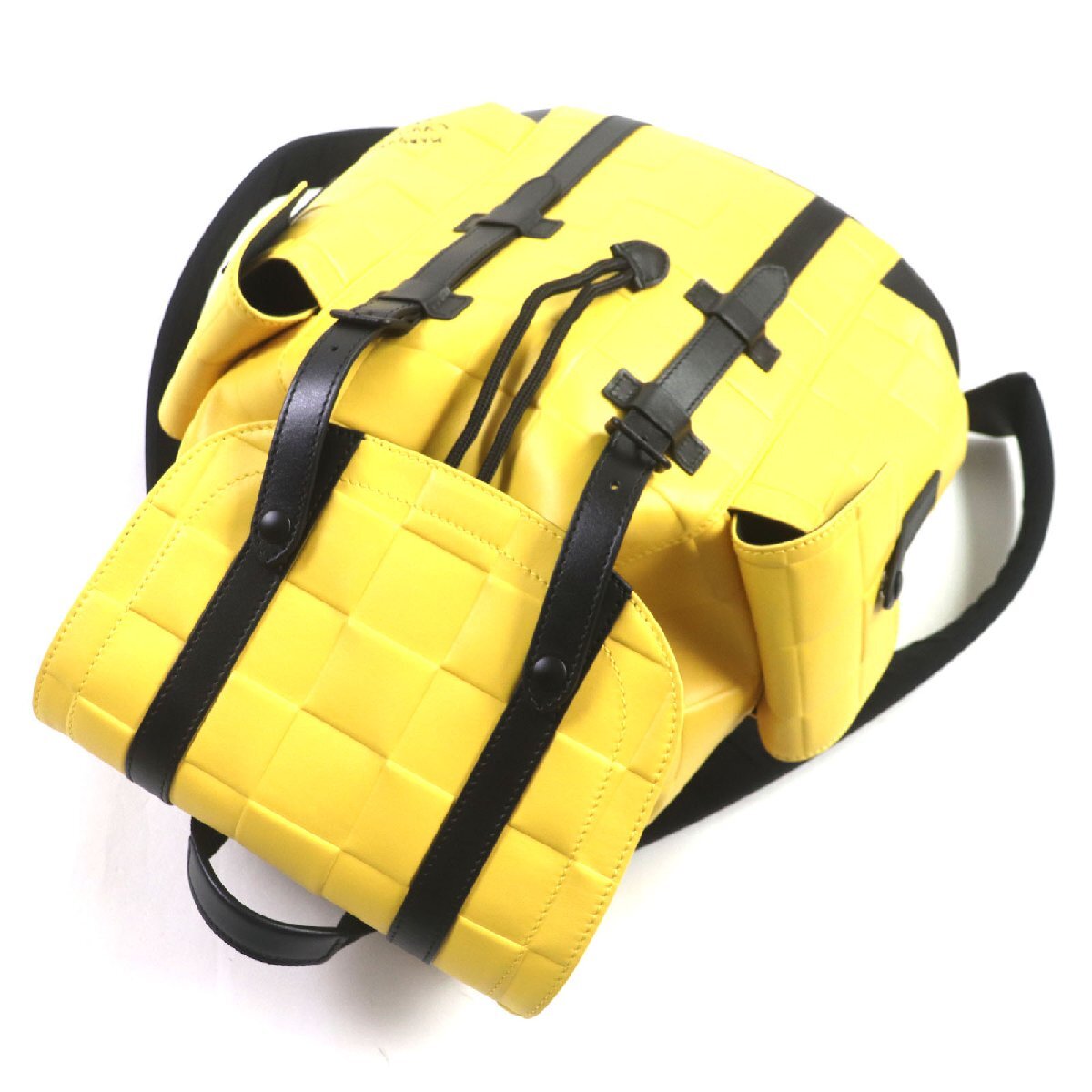 Louis Vuitton Damier Scuba Christopher MM M25016 Jaune Yellow Leather Backpack