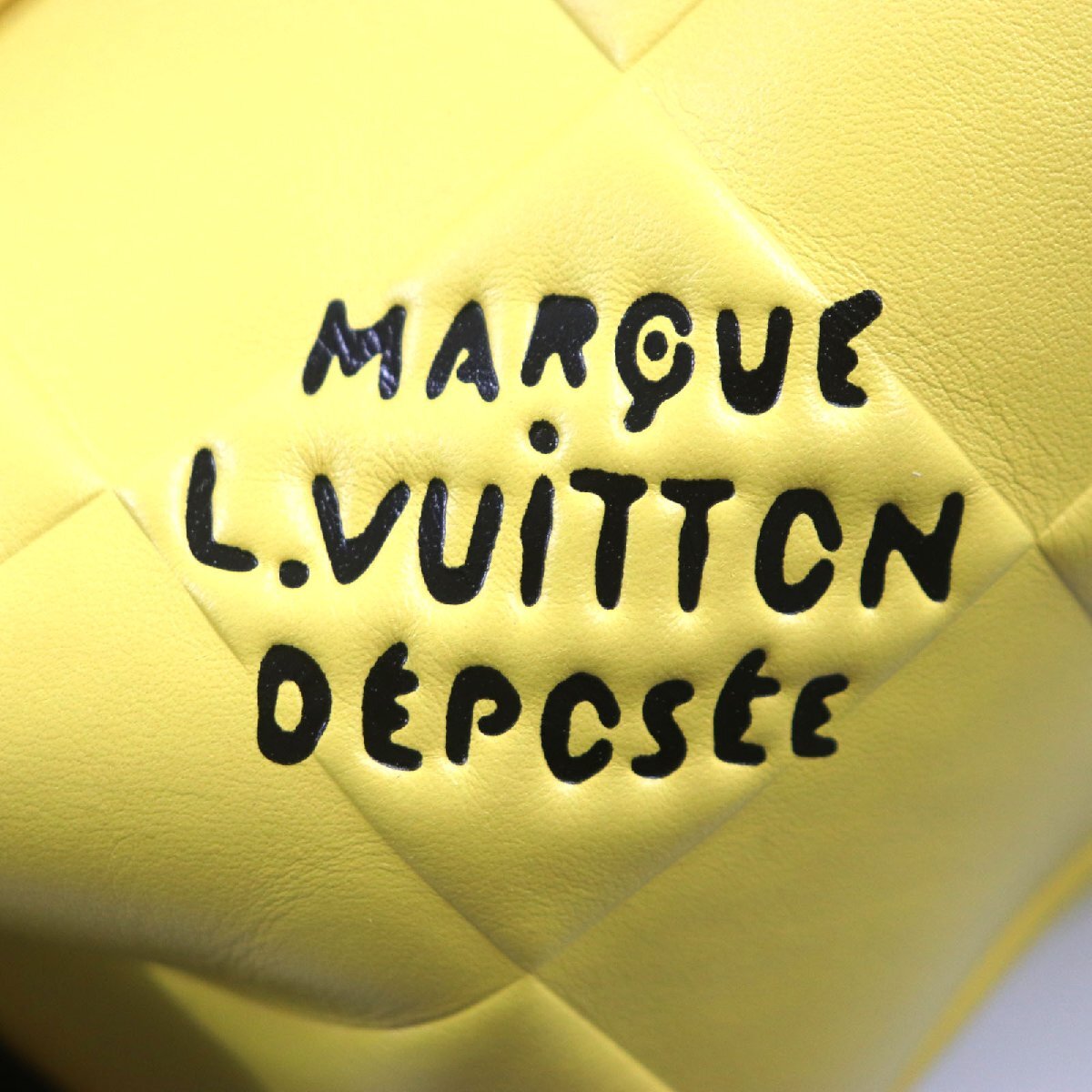 Louis Vuitton Damier Scuba Christopher MM M25016 Jaune Yellow Leather Backpack