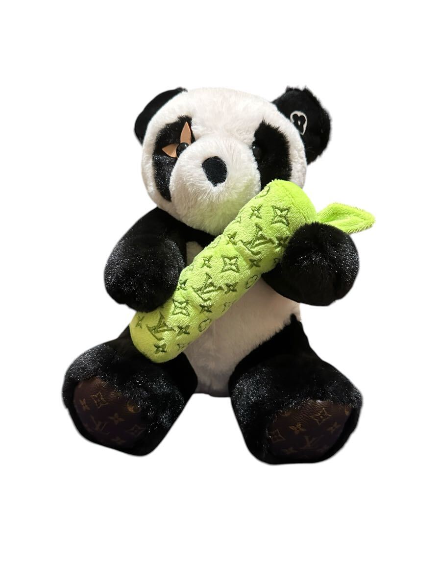 Louis Vuitton Doudou Panda PM GI1687 Monogram Plush Black White Bamboo
