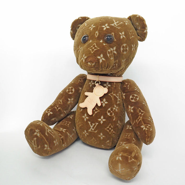 Louis Vuitton Doudou Teddy Bear GI0739 #MAKEAPROMISE Monogram Velour Brown
