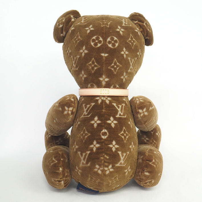 Louis Vuitton Doudou Teddy Bear GI0739 #MAKEAPROMISE Monogram Velour Brown