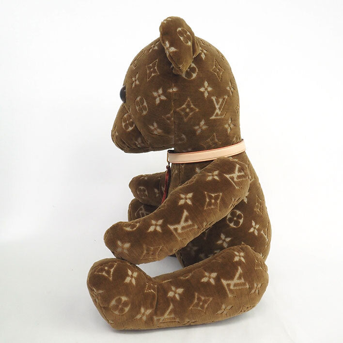 Louis Vuitton Doudou Teddy Bear GI0739 #MAKEAPROMISE Monogram Velour Brown