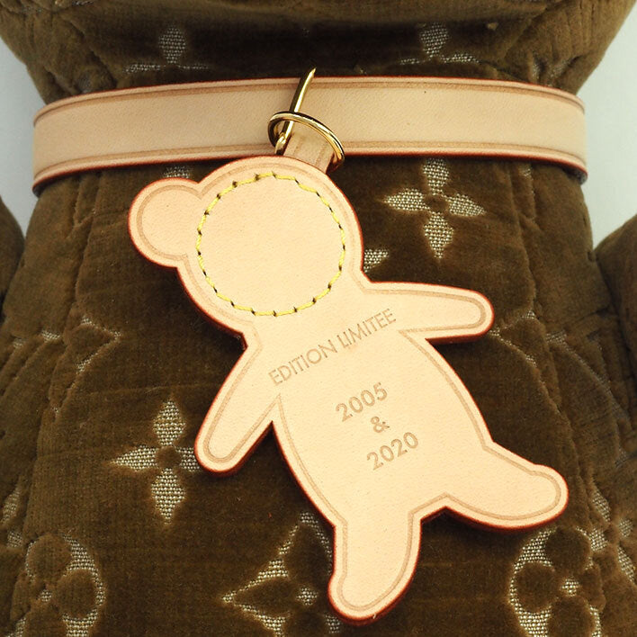 Louis Vuitton Doudou Teddy Bear GI0739 #MAKEAPROMISE Monogram Velour Brown
