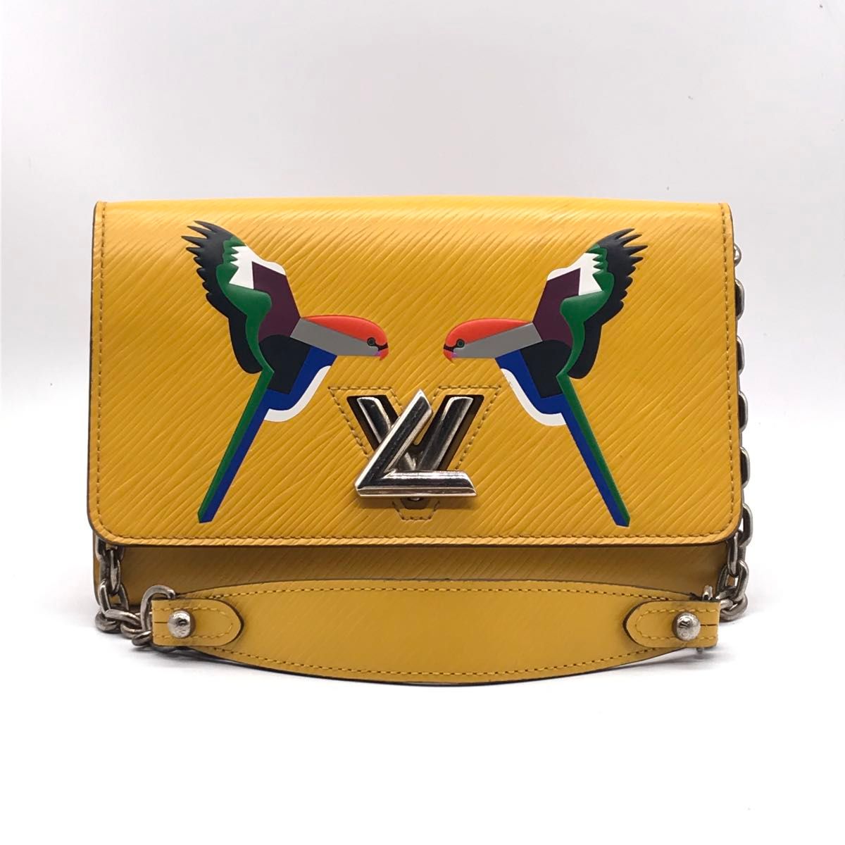 Louis Vuitton Epi Early Bird Twist Chain Wallet Yellow Jonquille 2016