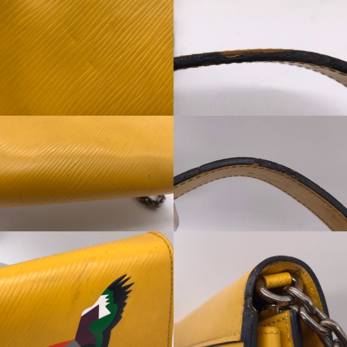 Louis Vuitton Epi Early Bird Twist Chain Wallet Yellow Jonquille 2016