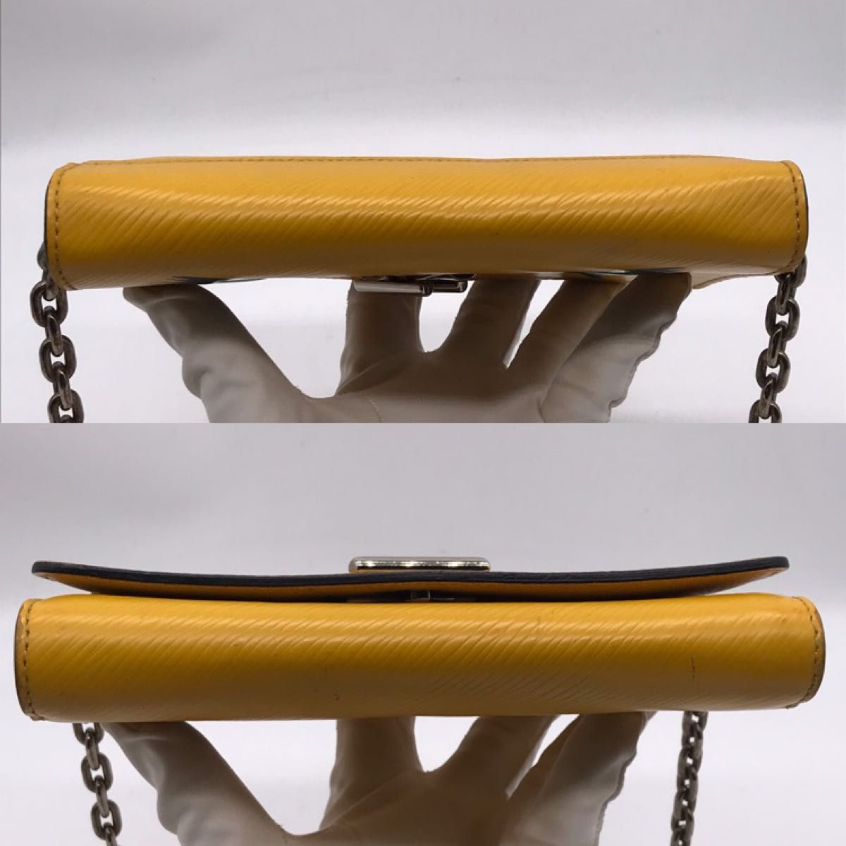 Louis Vuitton Epi Early Bird Twist Chain Wallet Yellow Jonquille 2016