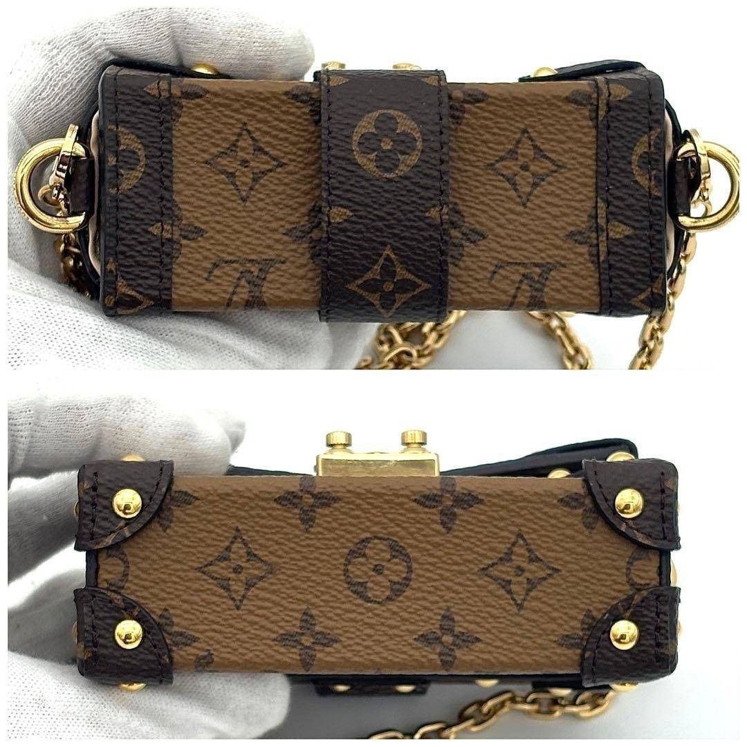 Louis Vuitton Essential Trunk M68575 Monogram Reverse Mini Chain Shoulder Bag