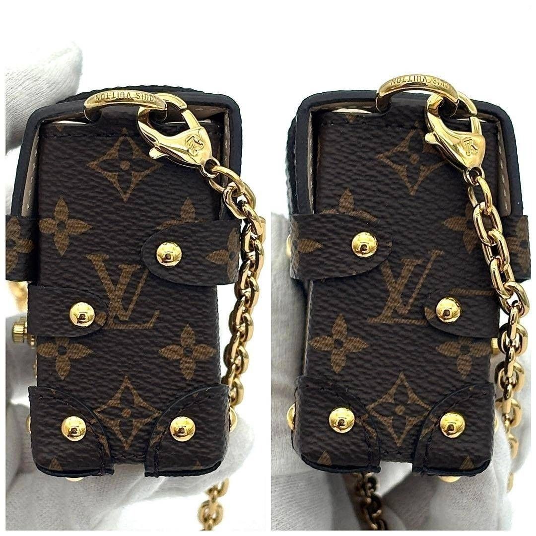 Louis Vuitton Essential Trunk M68575 Monogram Reverse Mini Chain Shoulder Bag