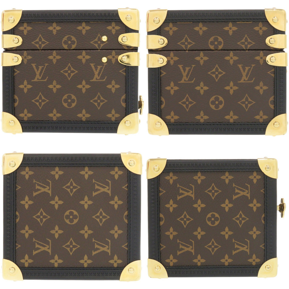 Louis Vuitton GI0267 Vivienne Music Box, Monogram Canvas Mini Trunk with Pink Interior and Mirror, 2018