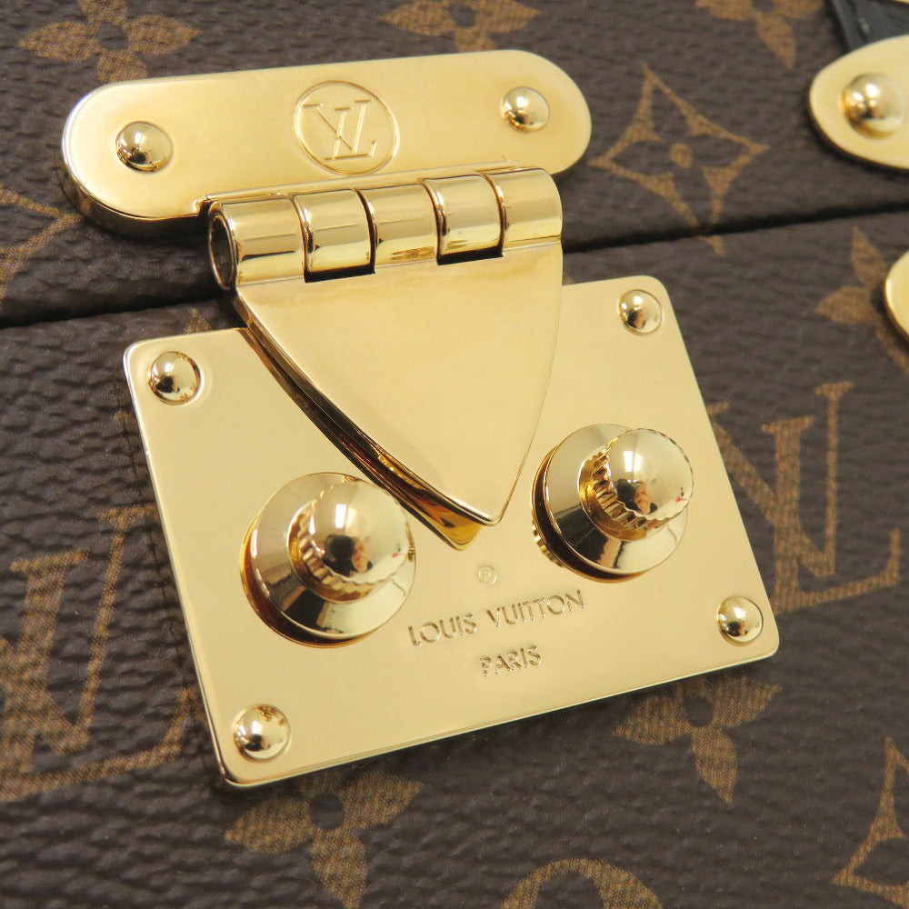 Louis Vuitton GI0267 Vivienne Music Box, Monogram Canvas Mini Trunk with Pink Interior and Mirror, 2018