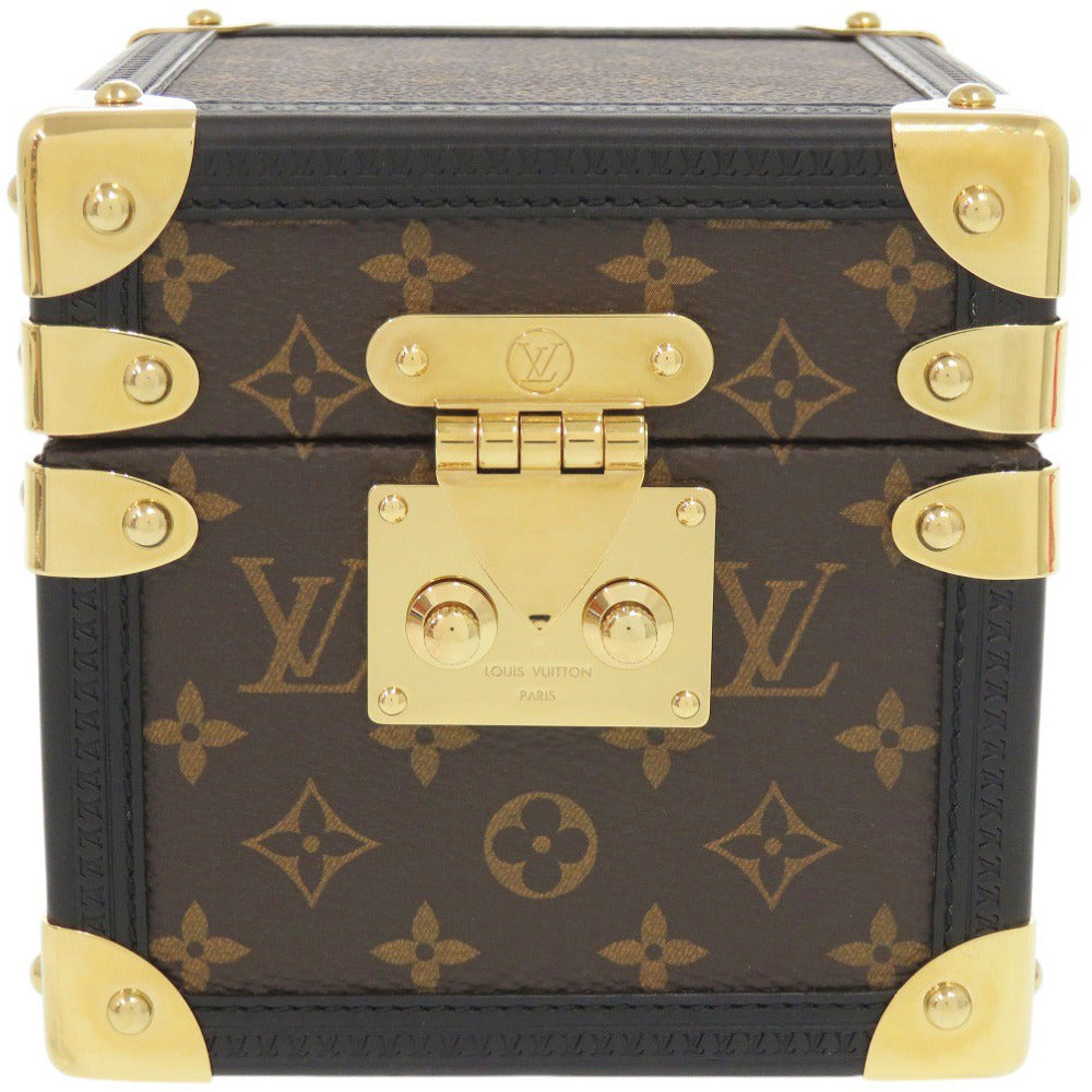 Louis Vuitton GI0267 Vivienne Music Box, Monogram Canvas Mini Trunk with Pink Interior and Mirror, 2018