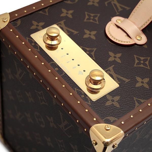 Louis Vuitton GI0529 Speaker Trunk GM in Monogram Canvas with Cowhide Trim and Integrated Audio System