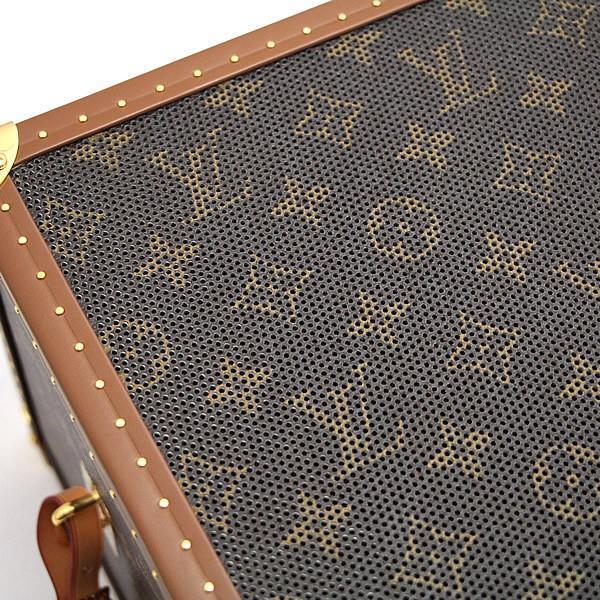 Louis Vuitton GI0529 Speaker Trunk GM in Monogram Canvas with Cowhide Trim and Integrated Audio System