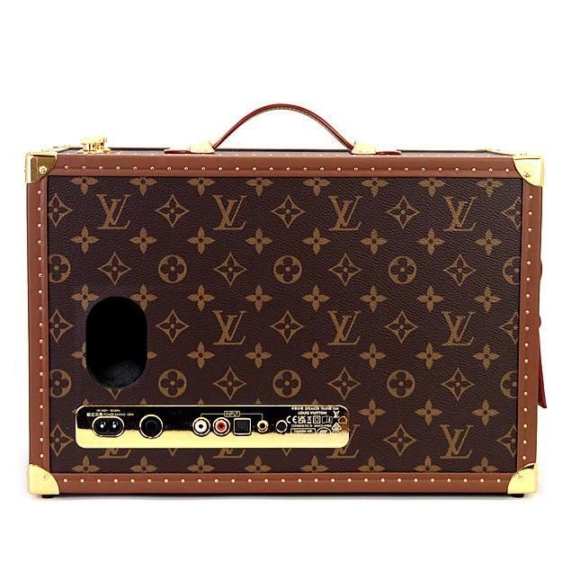 Louis Vuitton GI0529 Speaker Trunk GM in Monogram Canvas with Cowhide Trim and Integrated Audio System