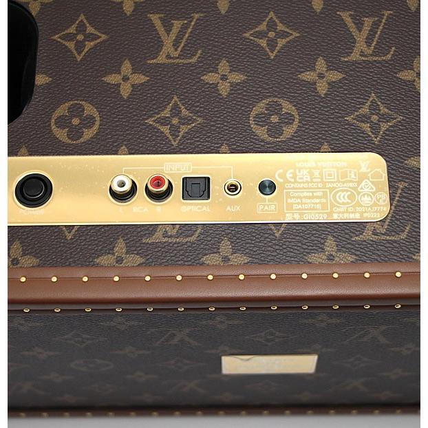 Louis Vuitton GI0529 Speaker Trunk GM in Monogram Canvas with Cowhide Trim and Integrated Audio System